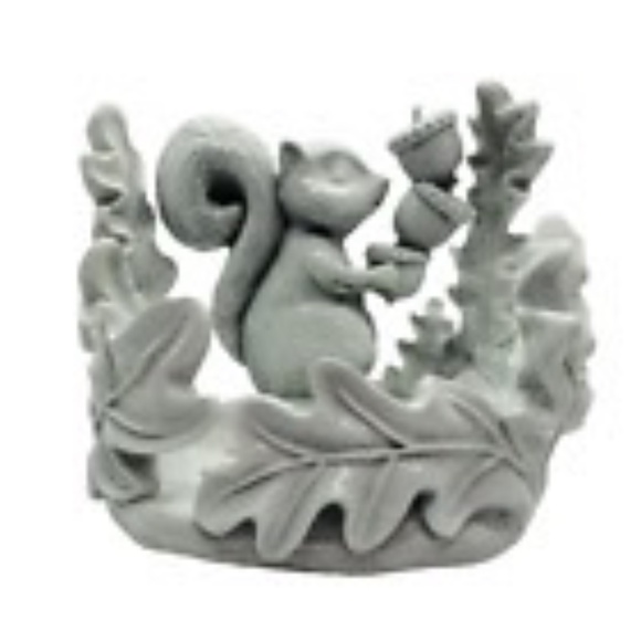 🐿️🍂 NEW! Bath & Body Works WHITE Squirrel Acorn Fall Foaming Soap Holder 🐿️🍂 - Picture 1 of 10
